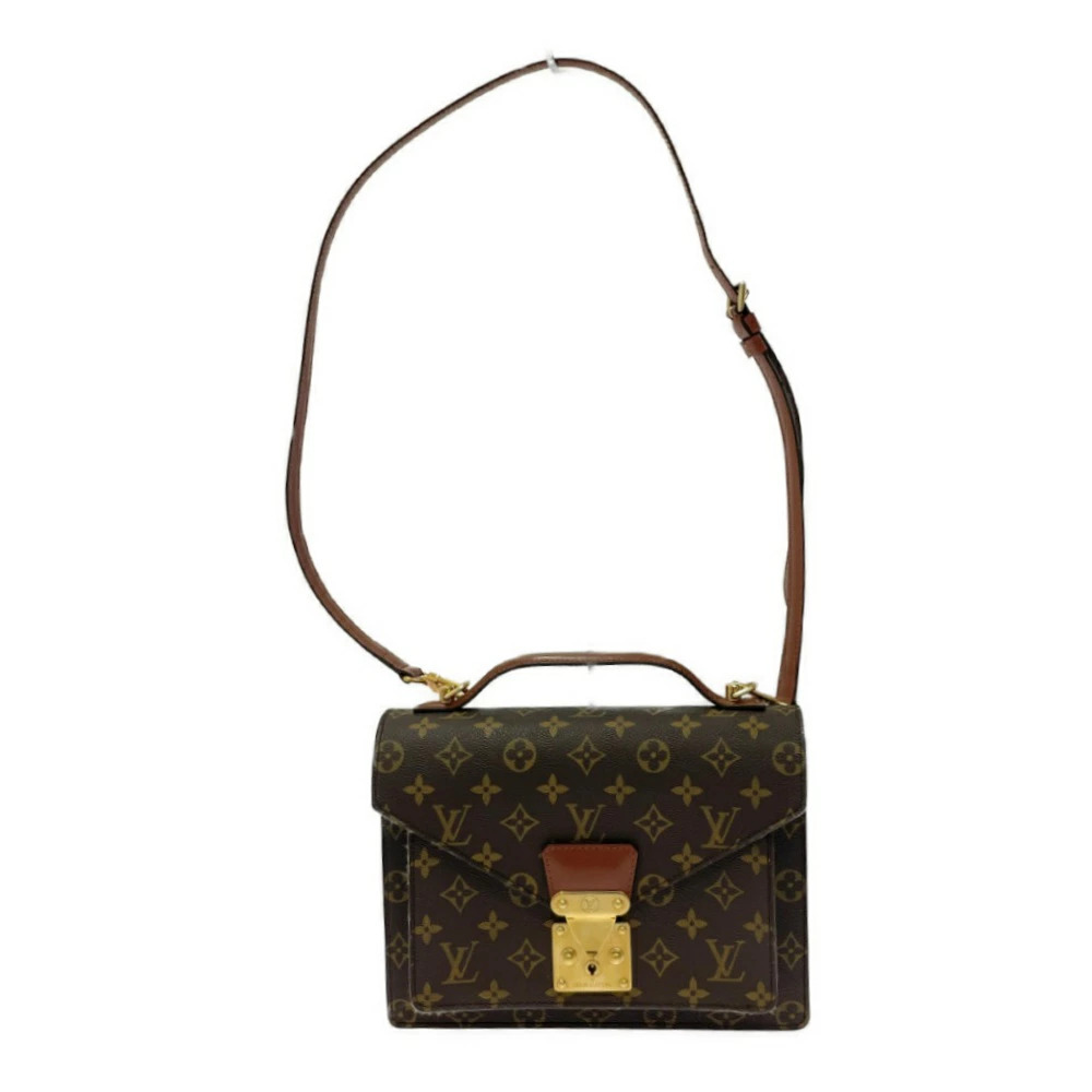 LOUIS VUITTON Monogram Monceau Handbag Brown Shoulder Bag